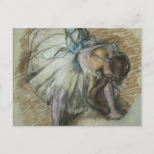 Edgar Degas - Dancer Adjusting Her Shoe Postcard