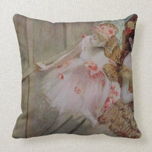 Edgar Degas Dancer against a stage flat, c.1880 Cushion