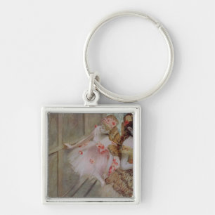 Edgar Degas Dancer against a stage flat, c.1880 Key Ring