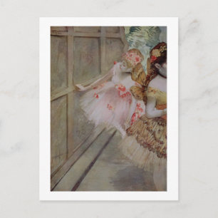 Edgar Degas   Dancer against a stage flat, c.1880 Postcard