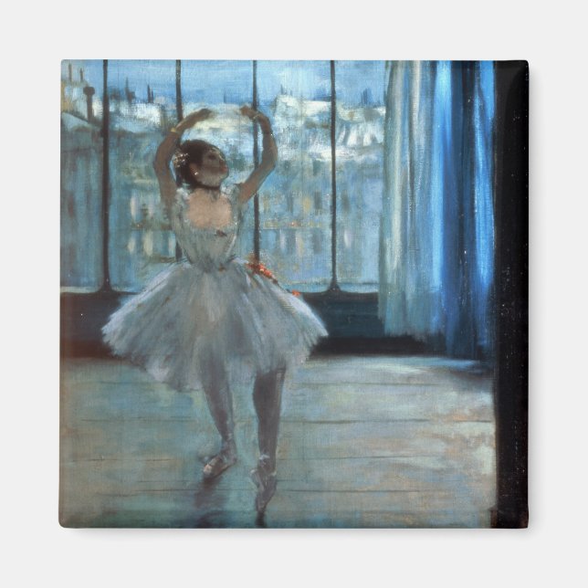 Edgar Degas | Dancer in Front of a Window Magnet (Front)