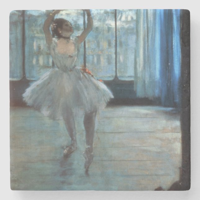 Edgar Degas | Dancer in Front of a Window Stone Coaster (Front)