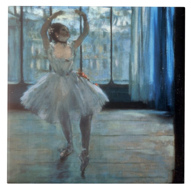 Edgar Degas | Dancer in Front of a Window Tile (Front)