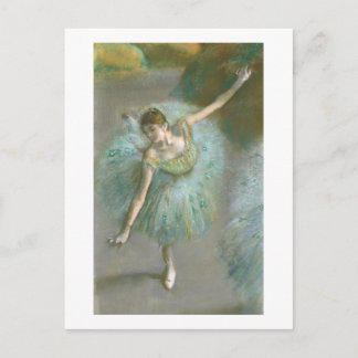 Edgar Degas | Dancer in Green | New Address Announcement Postcard