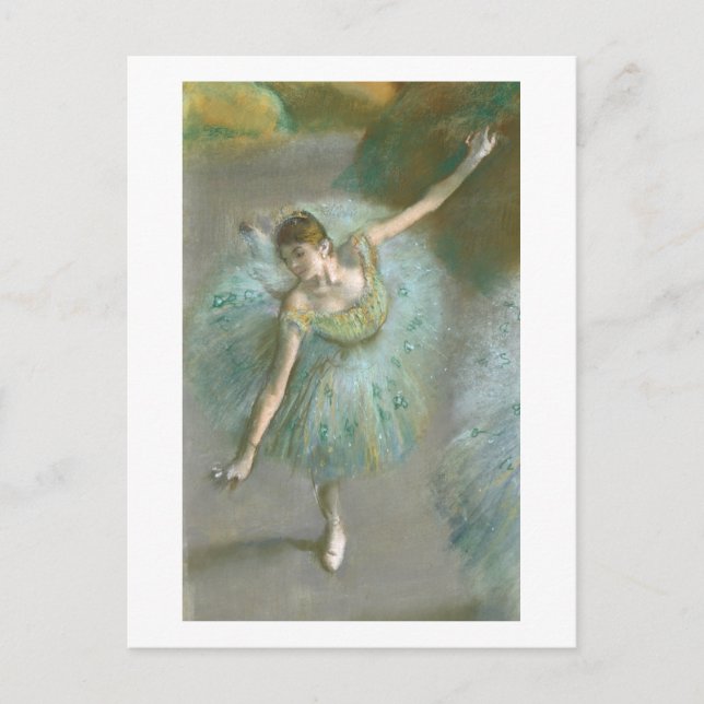 Edgar Degas | Dancer in Green Postcard (Front)