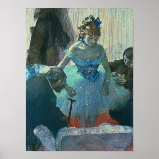 Edgar Degas | Dancer in her dressing room Poster (Front)