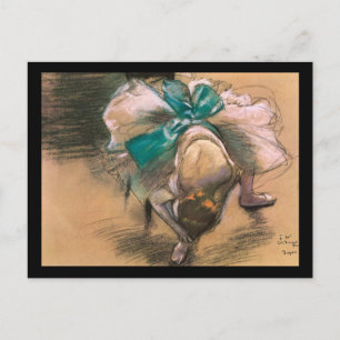 Edgar Degas Dancer Tying Her Shoe Ribbons Postcard