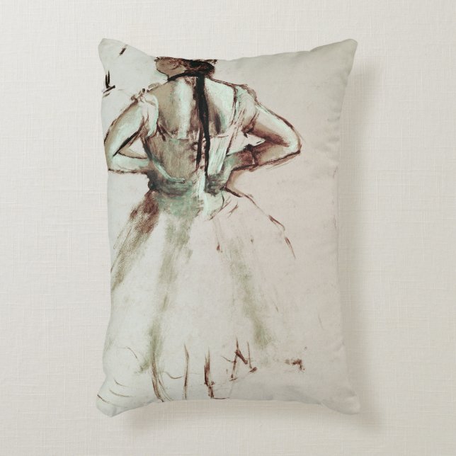 Edgar Degas | Dancer viewed from the back Decorative Cushion (Front(Vertical))