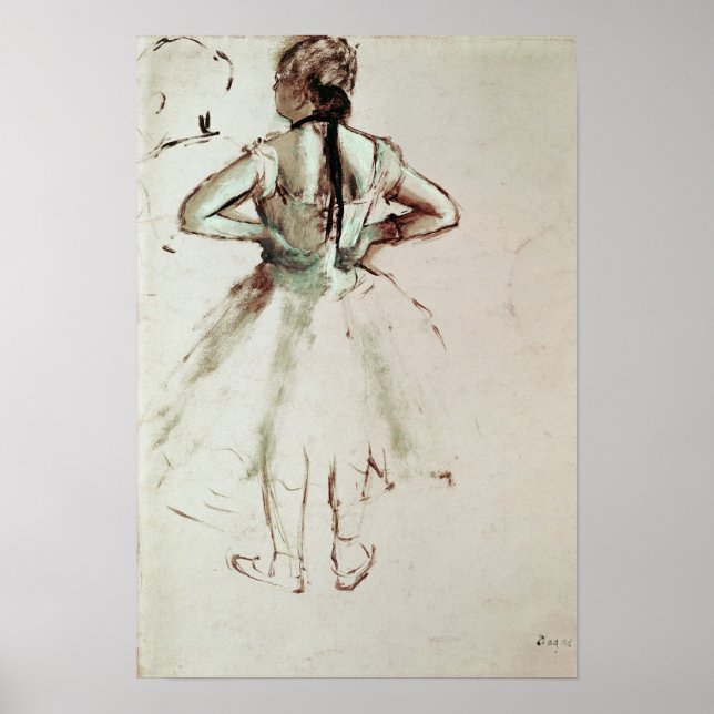 Edgar Degas | Dancer viewed from the back Poster (Front)