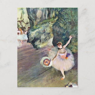 Edgar Degas - Dancer with a bouquet of flowers (Th Postcard