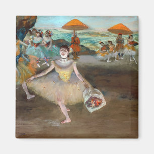 Edgar Degas - Dancer with Bouquet, Bowing on Stage Magnet