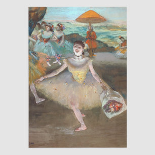 Edgar Degas - Dancer with Bouquet, Bowing on Stage Tissue Paper