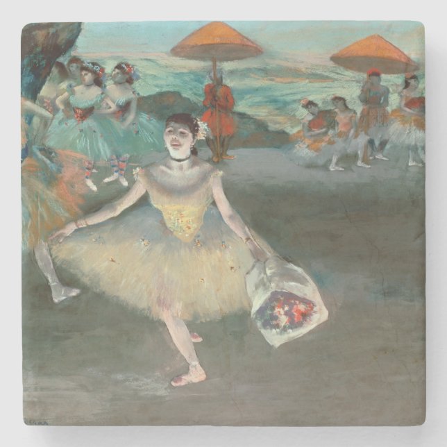 Edgar Degas | Dancer with bouquet, curtseying Stone Coaster (Front)