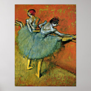 Edgar Degas - dancers at the barre Poster