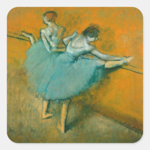 Edgar Degas Dancers at the Barre Print: Ballet Art Square Sticker