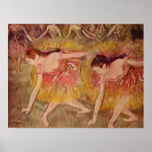 Edgar Degas Dancers Bending Down Poster