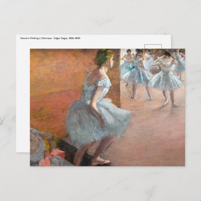 Edgar Degas - Dancers Climbing a Staircase Postcard (Front/Back)