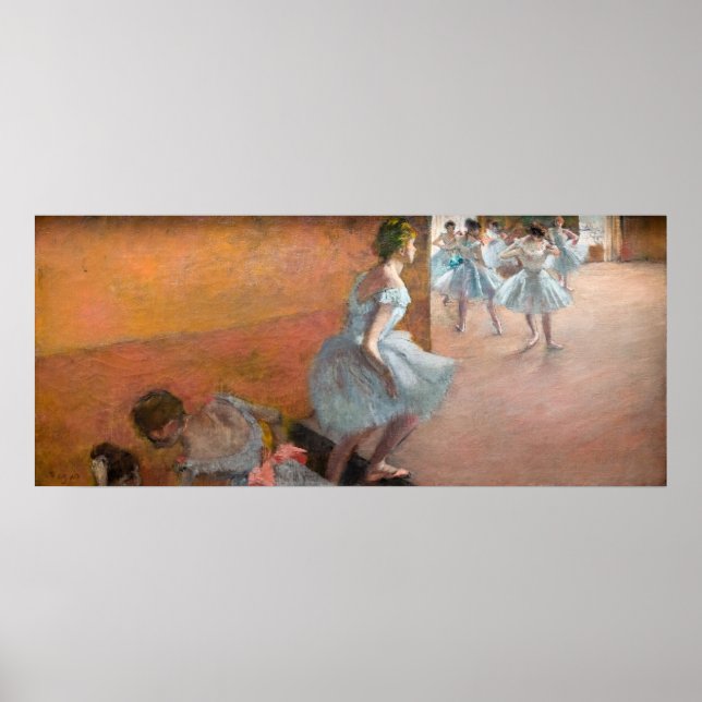 Edgar Degas - Dancers Climbing a Staircase Poster (Front)