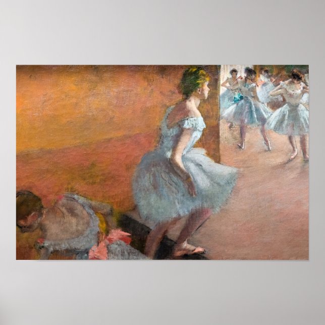 Edgar Degas - Dancers Climbing a Staircase Poster (Front)