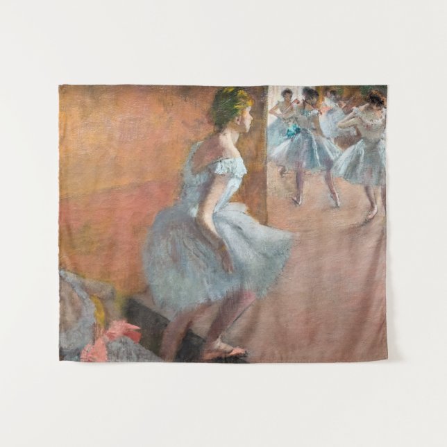 Edgar Degas - Dancers Climbing a Staircase Tapestry (Front (Horizontal))