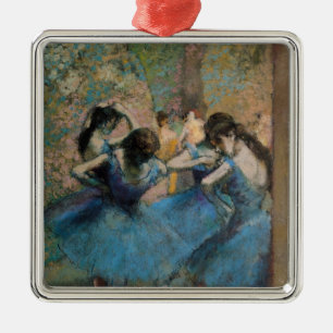 Edgar Degas   Dancers in blue, 1890 Metal Ornament