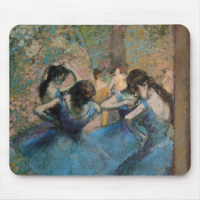 Edgar Degas | Dancers in blue, 1890 Mouse Pad (Front)