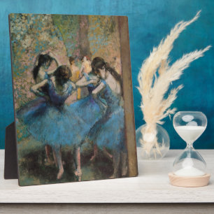 Edgar Degas Dancers in blue, 1890 Plaque