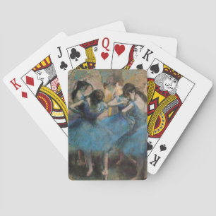 Edgar Degas   Dancers in blue, 1890 Playing Cards