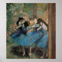 Edgar Degas | Dancers in blue, 1890