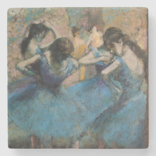 Edgar Degas Dancers in blue, 1890 Stone Coaster