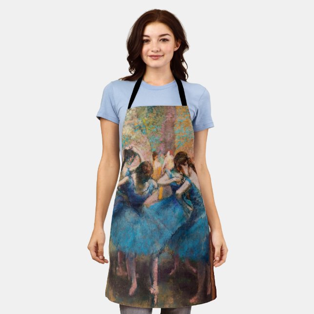 Edgar Degas - Dancers in blue Apron (Worn)