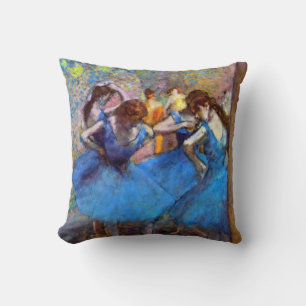 Edgar Degas - Dancers In Blue - Ballet Dance Lover Cushion