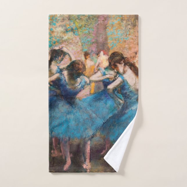 Edgar Degas - Dancers in blue Bath Towel Set (Hand Towel)
