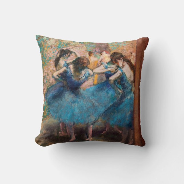 Edgar Degas - Dancers in blue Cushion (Front)
