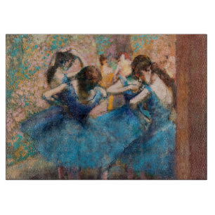 Edgar Degas - Dancers in blue Cutting Board