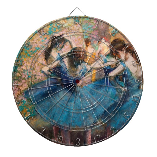 Edgar Degas - Dancers in blue Dartboard (Front)