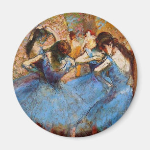 Edgar Degas - Dancers in Blue Magnet