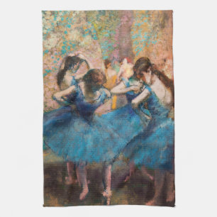 Edgar Degas - Dancers in blue Tea Towel