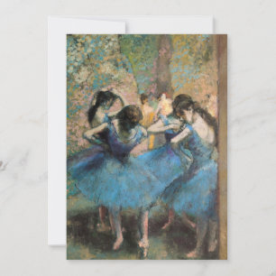 Edgar Degas - Dancers In Blue Thank You Card