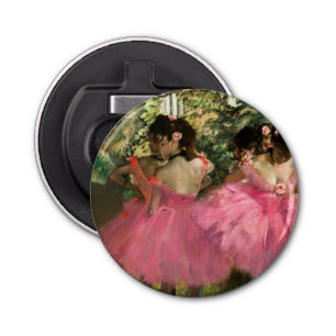 Edgar Degas - Dancers in pink Bottle Opener