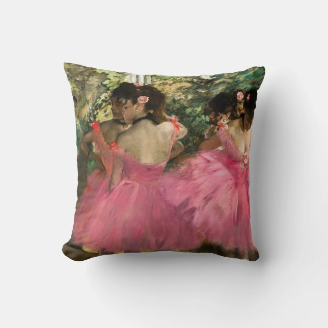 Edgar Degas - Dancers in pink Cushion (Front)