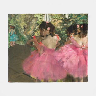 Edgar Degas - Dancers in pink Fleece Blanket