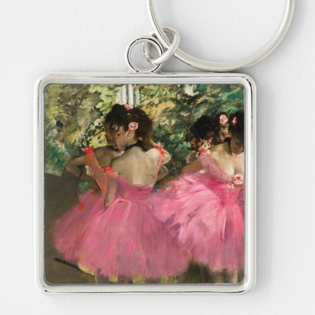Edgar Degas - Dancers in pink Key Ring (Front)