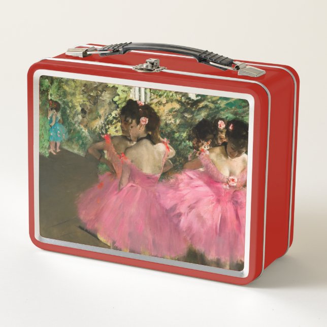 Edgar Degas - Dancers in pink Metal Lunch Box (Front)