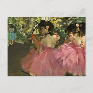 Edgar Degas - Dancers In Pink Postcard