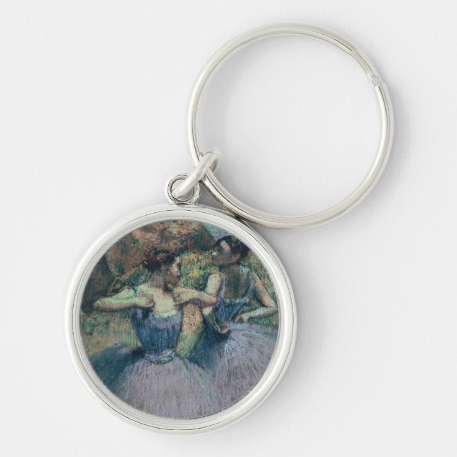 Edgar Degas | Dancers in Violet Key Ring (Front)