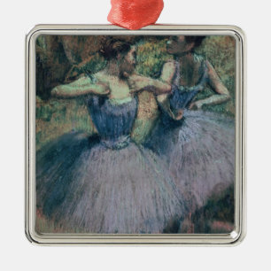 Edgar Degas   Dancers in Violet Metal Tree Decoration