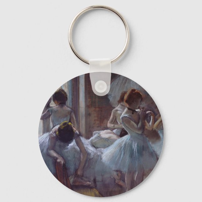 Edgar Degas - Dancers Key Ring (Front)