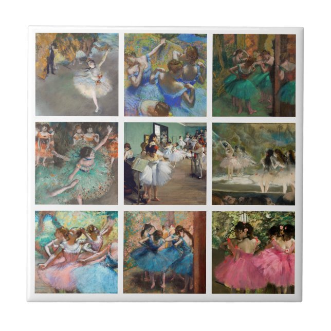 Edgar Degas - Dancers Masterpiece Selection Ceramic Tile (Front)