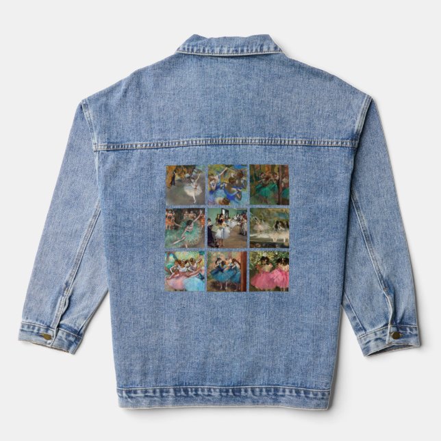 Edgar Degas - Dancers Masterpiece Selection Denim Jacket (Back)